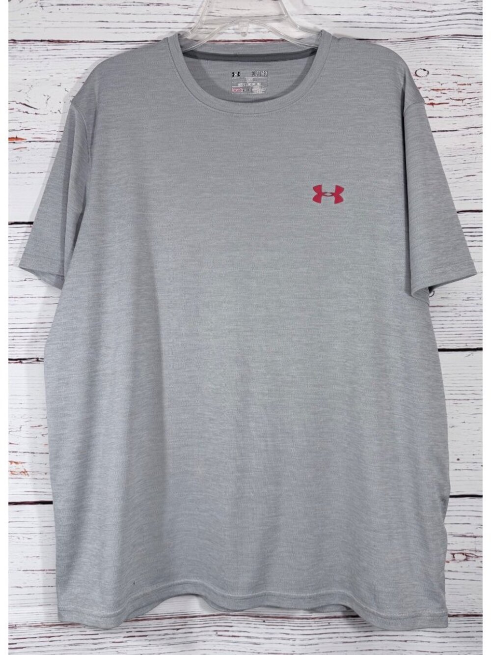 Under Armour HeatGear Loose Fit Gray T-Shirt Mens XL Lightweight Performance Tee